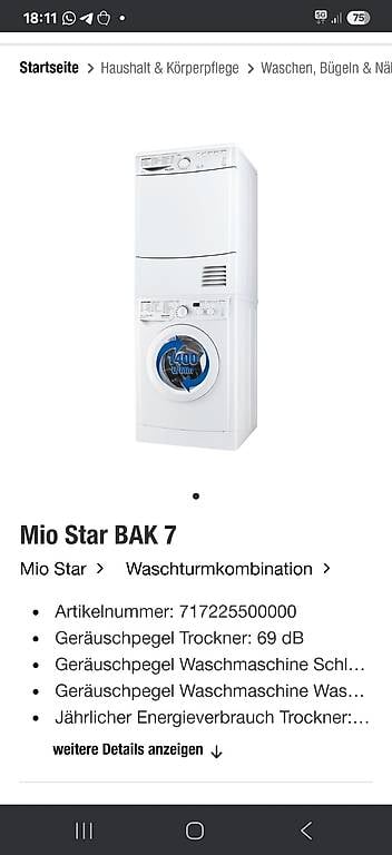 Miostar Waschturmkombination BAK7