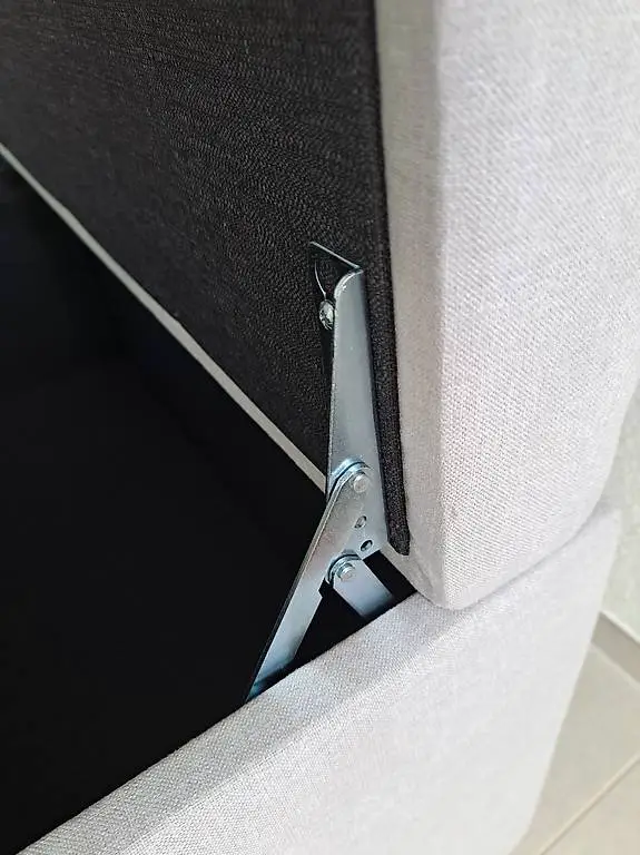 Bank Truhe 90 x 40 x 52 cm Lightgrey 60