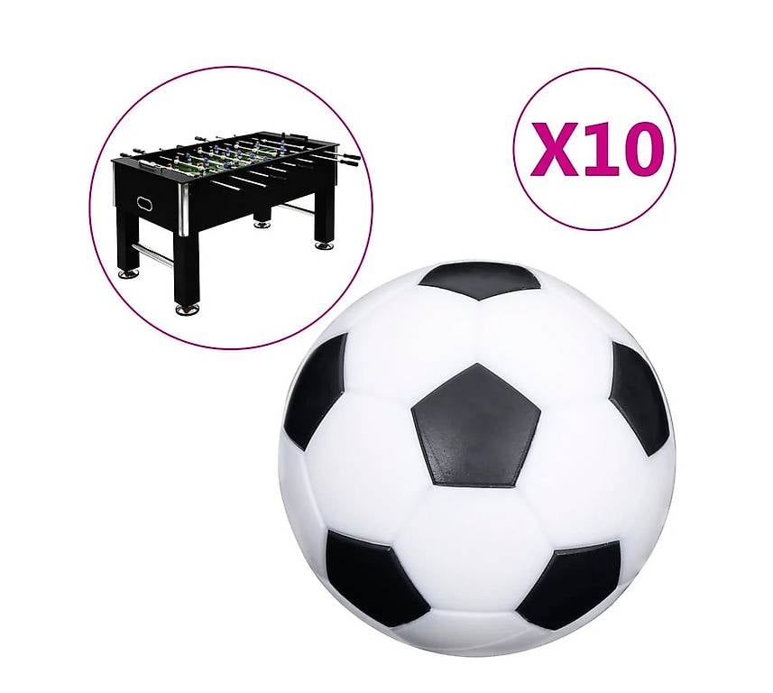 Tischfussball-Bälle 10 Stk. 32 mm ABS