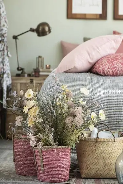  Korb Dessert Rose H23cm