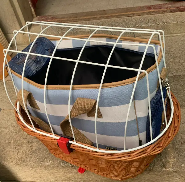 Velokörbchen mit Hunter Tragetasche