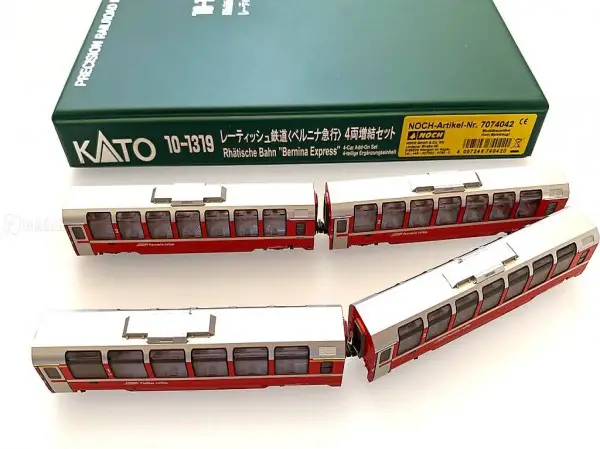 Kato Art. 7074042 (10-1319) N RhB Wagen-Set "Bernina Express"