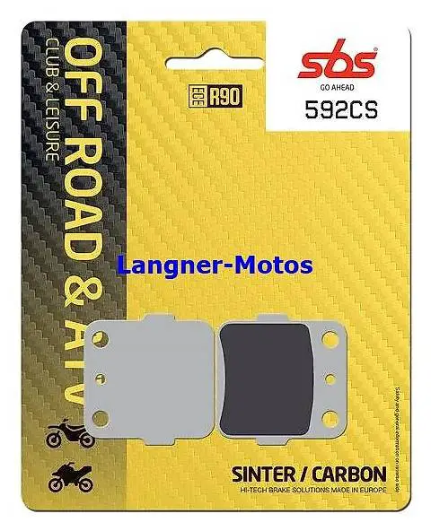 bremsbelag sbs 592 cs honda cr crf 150, yamaha yz 65 - 85