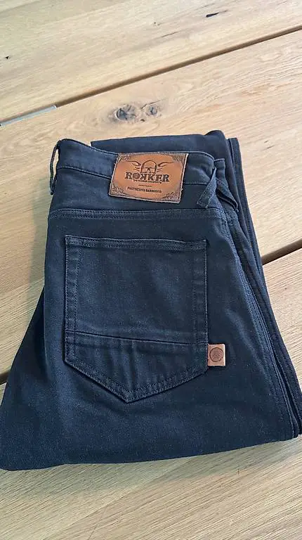 Motorradjeans Rokkertech Tapered Slim Black/Black