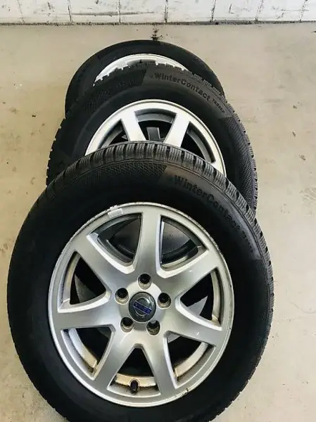  4X ORIGINAL VOLVO ALUFELGEN 225.60.R16-M+S CONTINENTAL