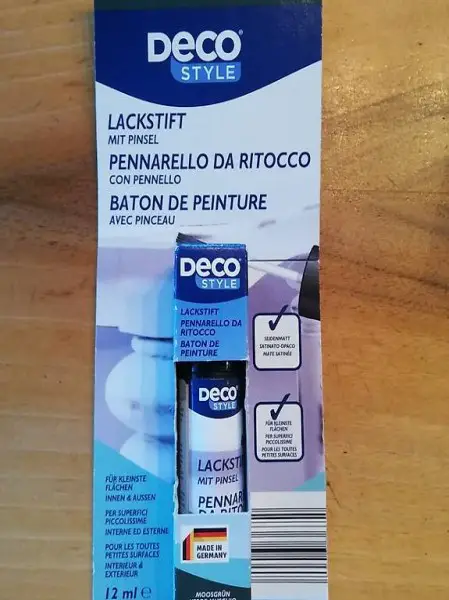 Lackstift mit Pinsel moosgrün