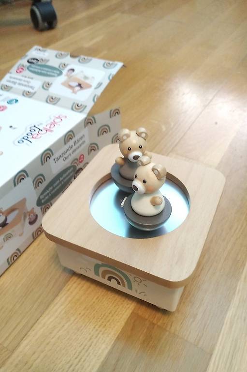 Musik Spieluhr zum Aufziehen mit tanzenden Bären