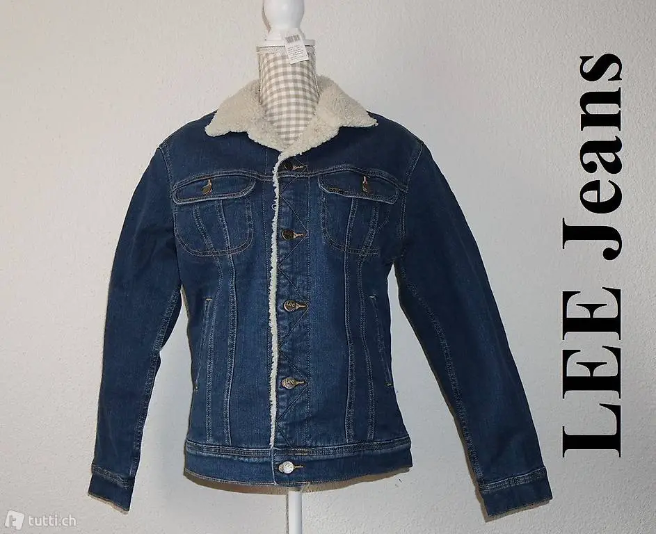 S NEU 180.- Lee Übergangsjacke Jeans Vintage Style + Wärme