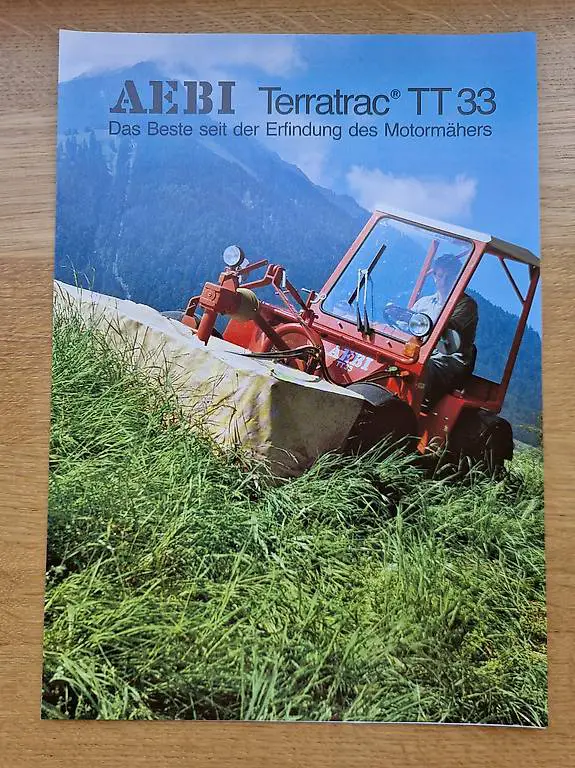 Verkaufe diverse Original Prospekte von Aebi Terratrac