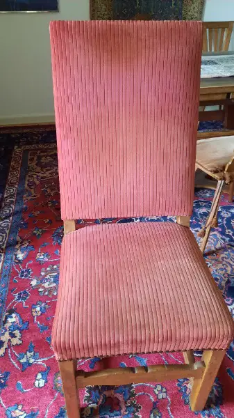 Antiker Fauteuil, Polstersessel dunkelrot mit Samt und Holz