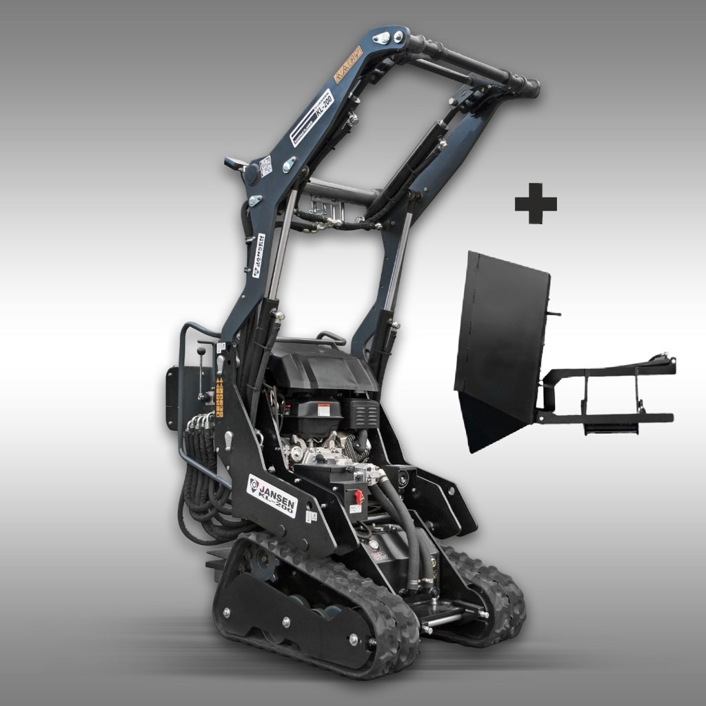 Kompaktlader Jansen KL-200 mit Seitenkippschaufel