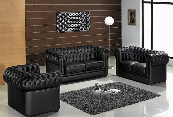  CHESTERFIELD SOFA 3+2+1 SITZER POLSTER DESIGNER SOFA SL 13