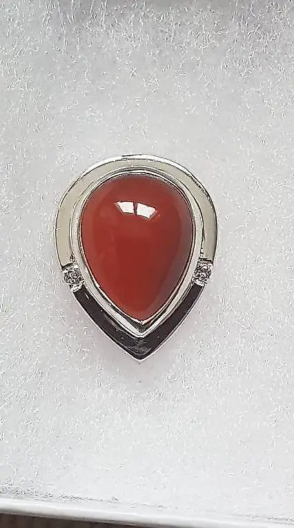 silberanhänger mit onyx und topas (versand inkl.)