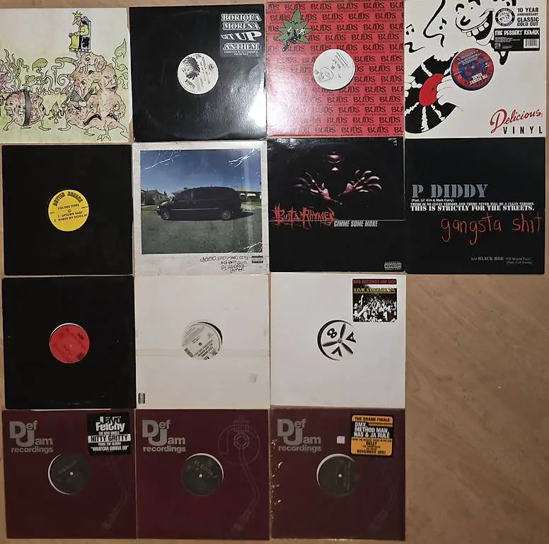 Hip Hop Vinyl 14 Stück.