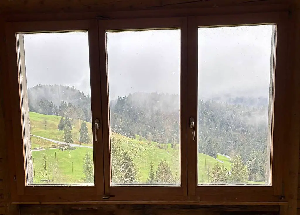 Holzfenster mit 3 Flügeln
