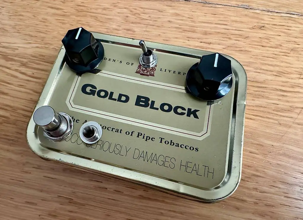 Fuzz Gitarrenpedal - Selbstgebaut in Zigarrenbox