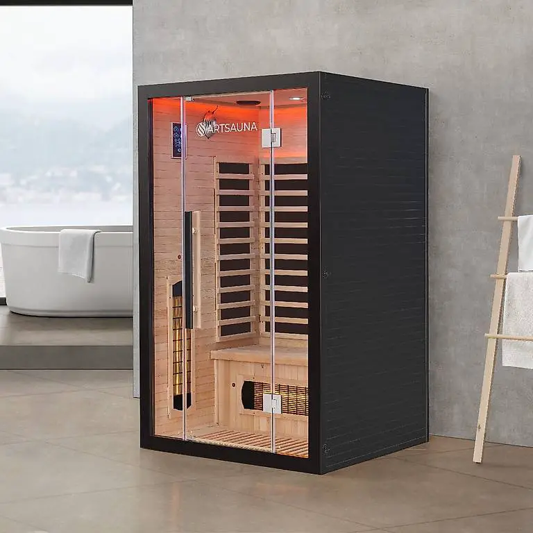 Infrarotsauna TOSKANA mit Vollspektrumstrahler 120x105x190cm
