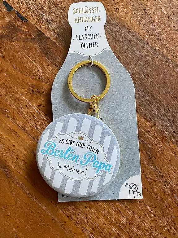 Schlüsselanhänger und Flaschenöffner bester Papa