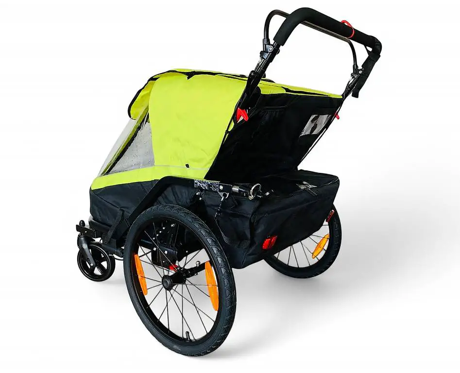 Kinder Fahrradanhänger Kinderwagen Jogger 3in1 GELB NEU