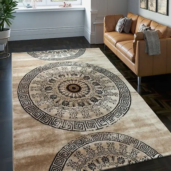  Teppich Mandala Muster Brauntöne