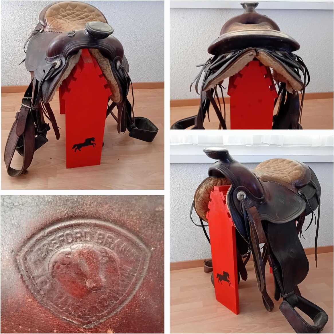 Westernsattel mit Bauchgurte & Steigbügel zu verkaufen