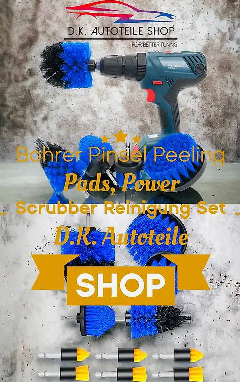 Bohrer Pinsel Peeling Pads, Power Scrubber Reinigung Set Neu