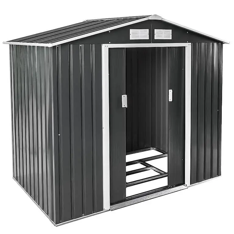  Gartenhaus mit Satteldach grau