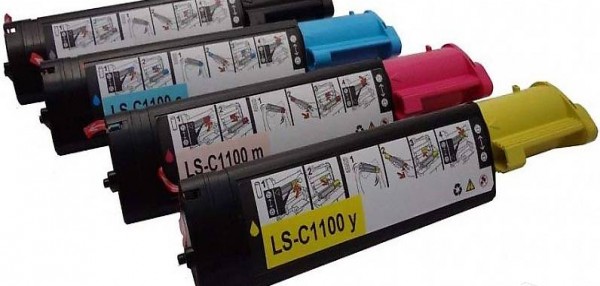  4 XXL Toner für Epson Aculaser C1100 - SET