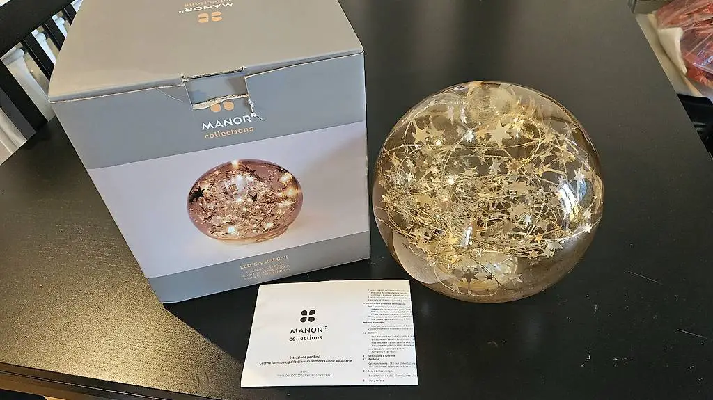 LED Crystal Ball a batteria (Manor)