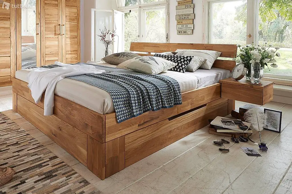  Schubladenbett NXT Wildeiche 180 x 200cm