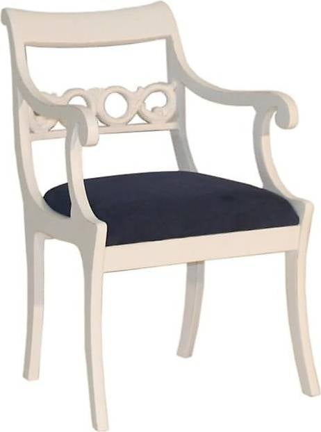 Vintage Line Armlehnenstuhl Imme Mahagoni weiÃ? Landhausmöbe