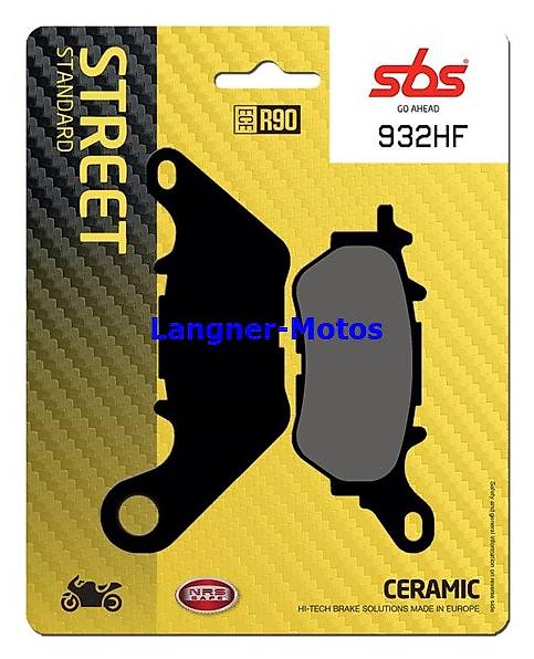 bremsbelag sbs 932 hf yamaha mt-03 mt-25, yamaha yzf r3