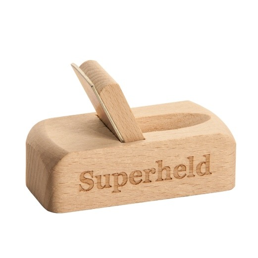 Flaschenöffner Hobel «Superheld»