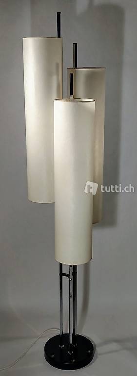  lemag jakobstal helle röhrenleuchte aus japanpapier 1960