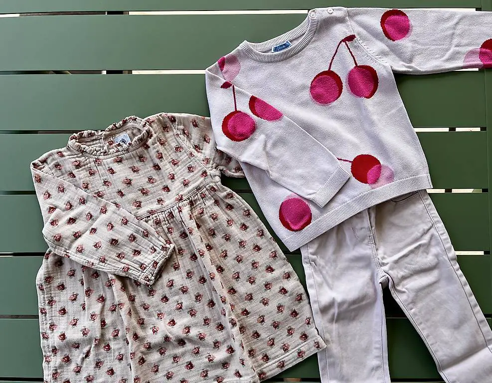 Mädchen-Kleiderset 36M - Jacadi, Petit Bateau & Kiabi