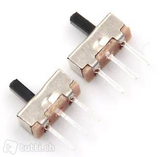 5 Stück Mini Schiebeschalter zum einlöten