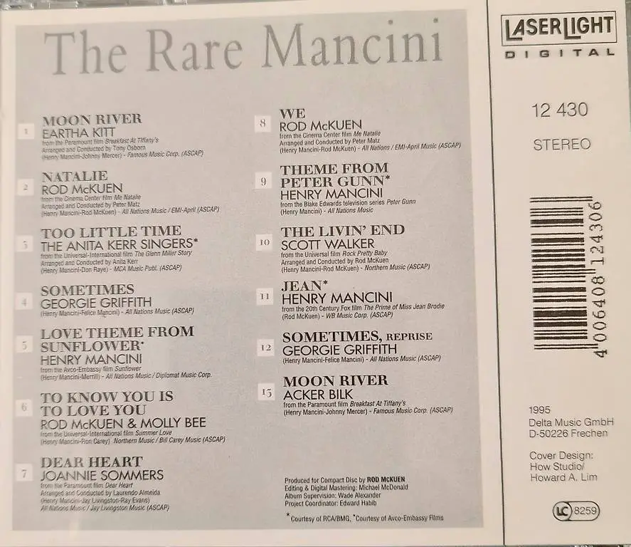 Filmmusik vom Feinsten von und mit Henry Mancini