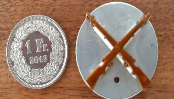 Infanterie Pin / Abzeichen Schweizer Armee - um 50-jährig