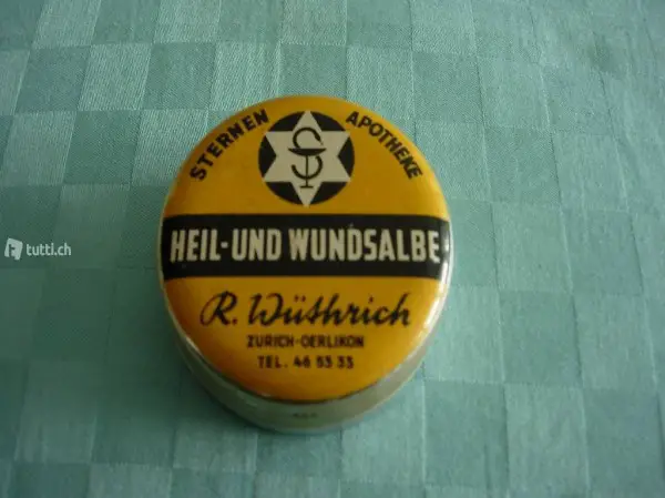  alte Blechdose STERNEN APOTHEKE ZÜRICH - OERLIKON