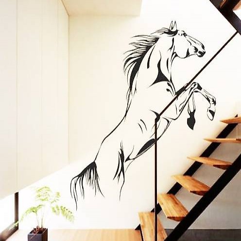 Wandtattoo steigendes Pferd