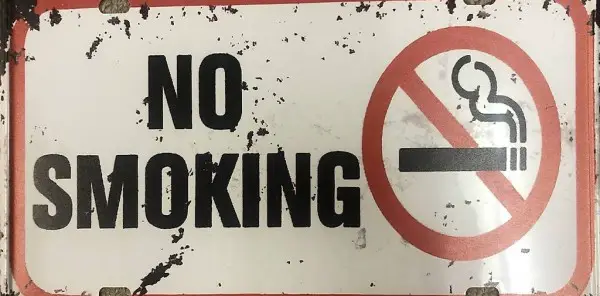 No Smoking Blechschild Metallschild Bar Rauchverbot