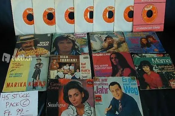 45 alte Singles, 50er, 60er, 70er Jahre (Paket 3)