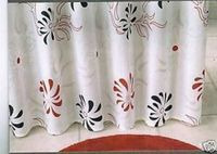 Duschvorhang-SHAPE-rot-schwarz 180x200 cm