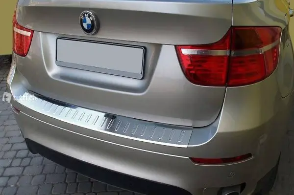  Edelstahl Ladekantenschutz mit Abkantung für BMW X6 E71 ab B