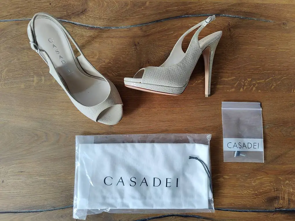 CASADEI Luxus Slingpumps High Heels NEU 36