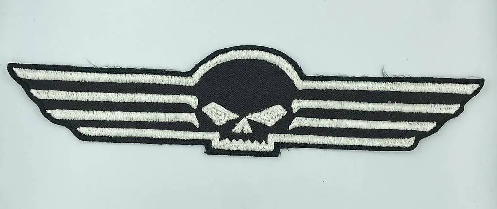 HD Harley Davidson Skull Totenkopf Patch Stoffabzeichen