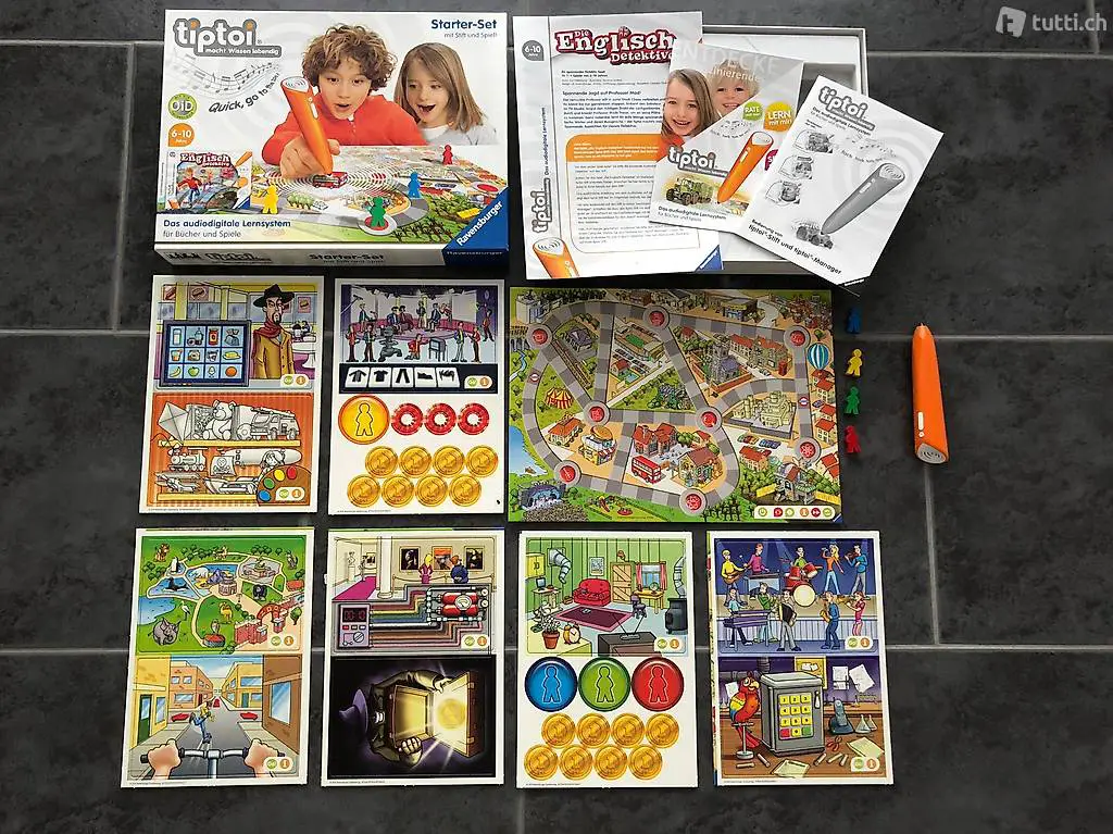 TipToi Starter Set - Englisch Detektive - neuwertig