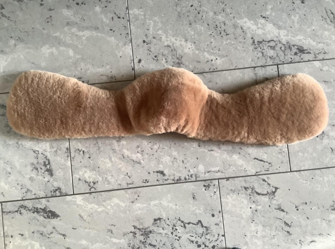 NEU: Ersatz Lammfell Mattes zu Kurzgurt Slim-Line 75cm