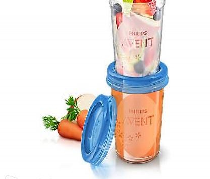 5 pots de conservation Philips AVENT