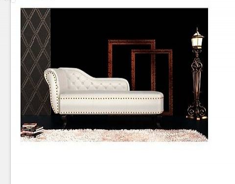  Chesterfield Recamiere Chaiselongue Cremeweiss